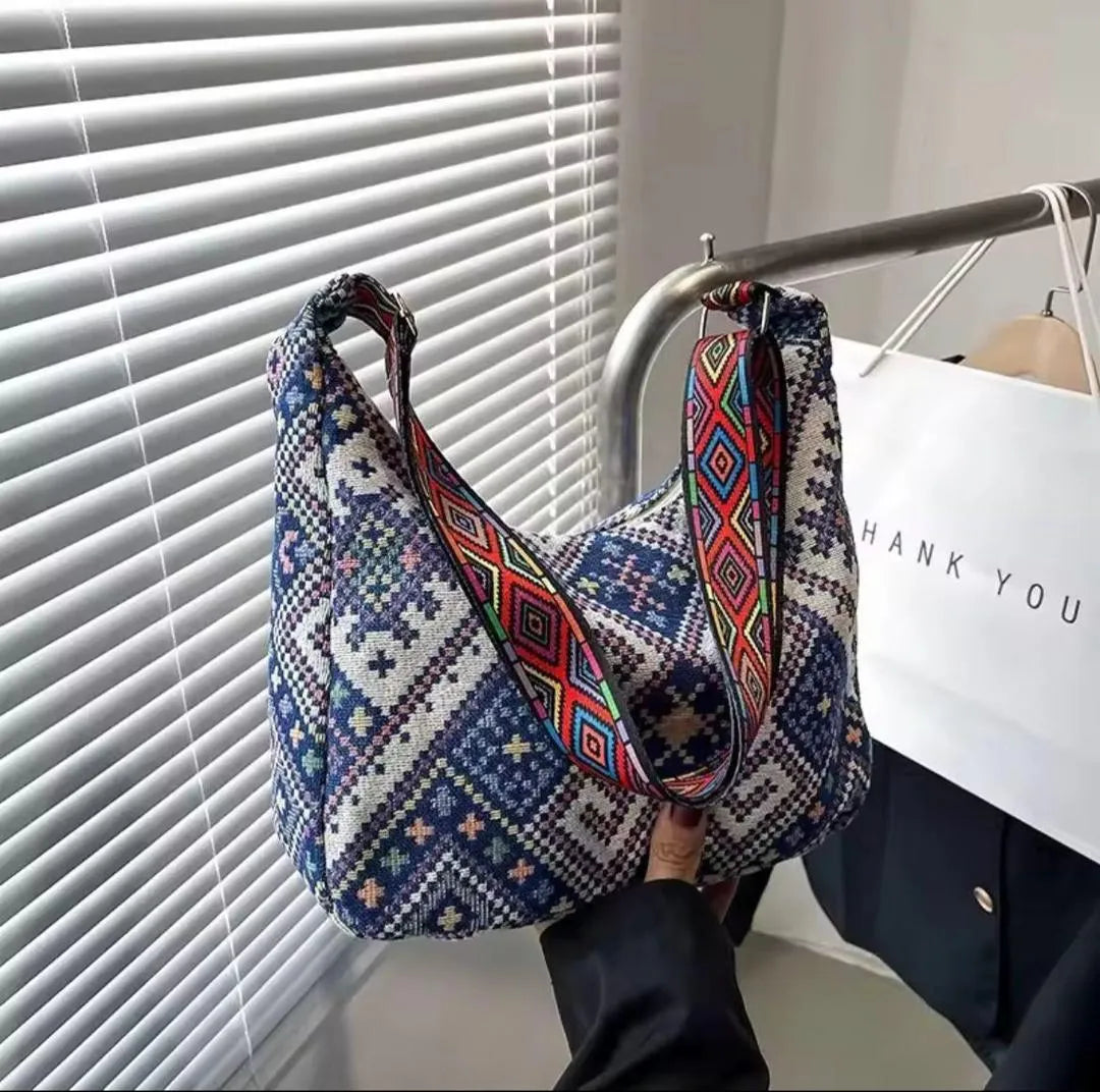 Canvas Printed Shoulder Bag