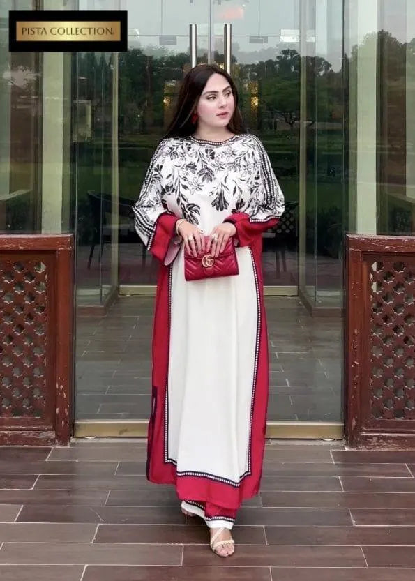 3 Pcs Women's Stitched Lawn Printed Suit