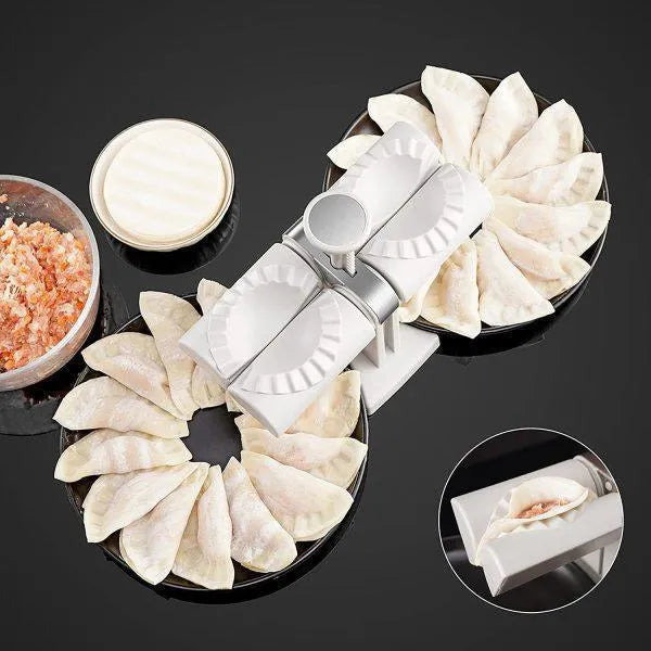 Double head design automatic dumpling machine mold, dumplings quickly and easily.