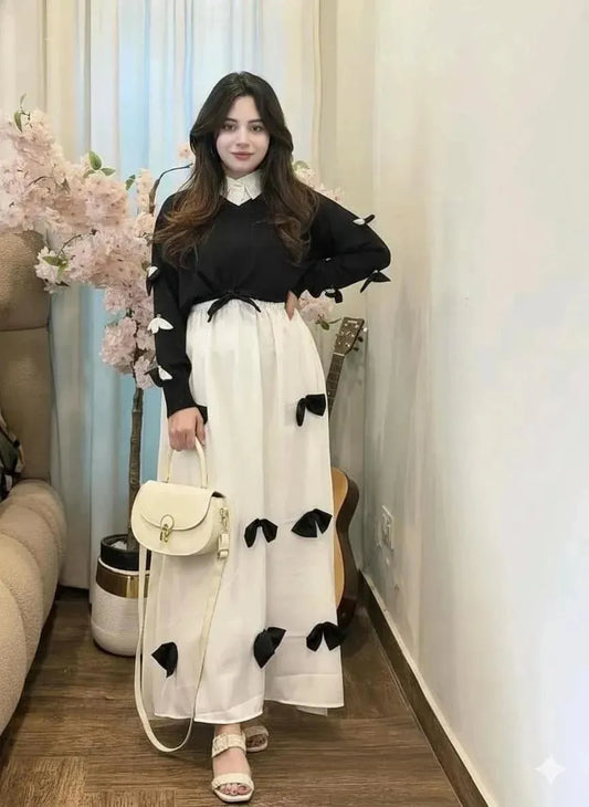 Stitched Katan Silk Maxi Suit Green Printed Round Neck