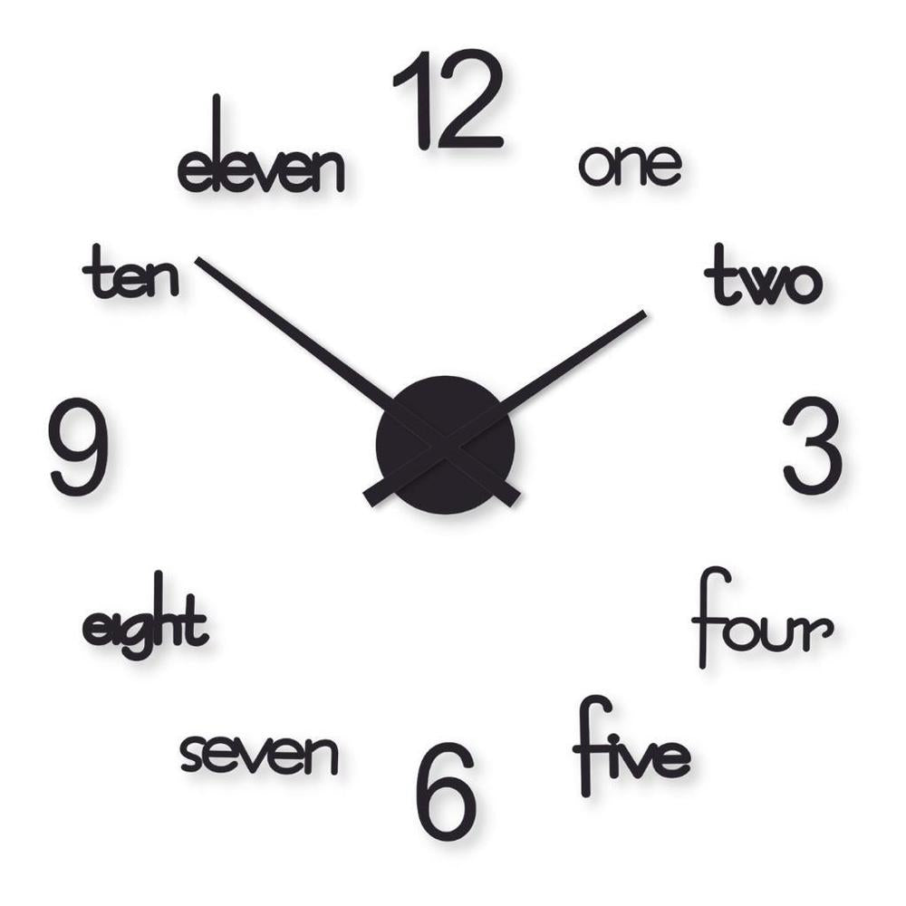 Modern Wall Clock 24x24 Inch Laminated Wood Design